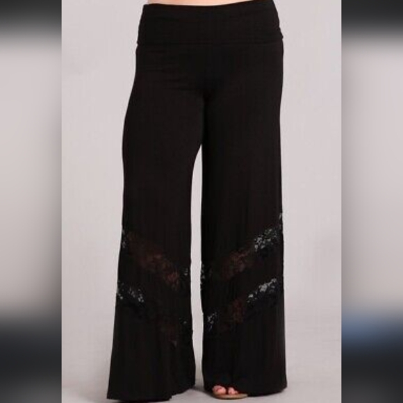 Chatoyant Lace Palazzo Pant Size small - Picture 1 of 4